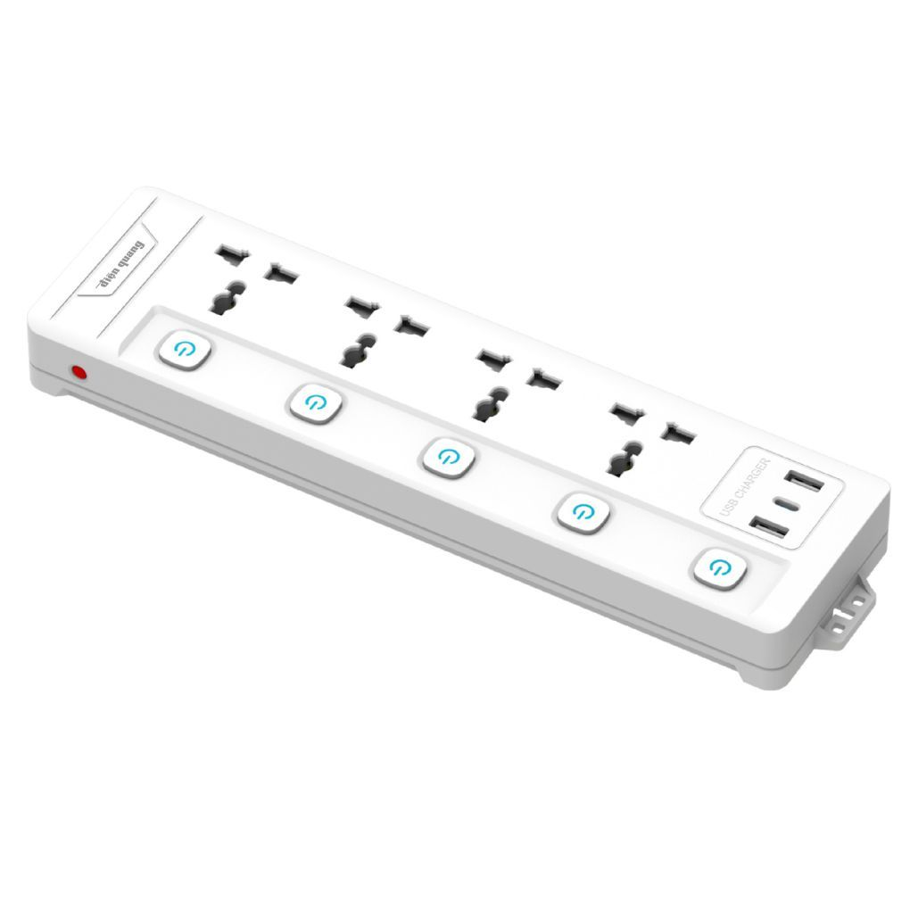 Ổ Cắm Điện Quang ĐQ EQS 4SW 2m 3U 4