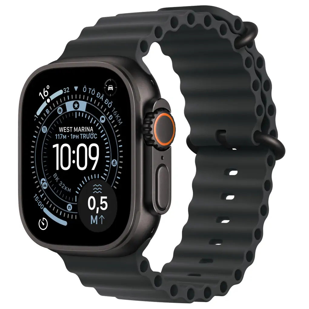 Apple Watch Ultra 3 GPS + Cellular 49mm Black Titanium Case with Black Ocean Band