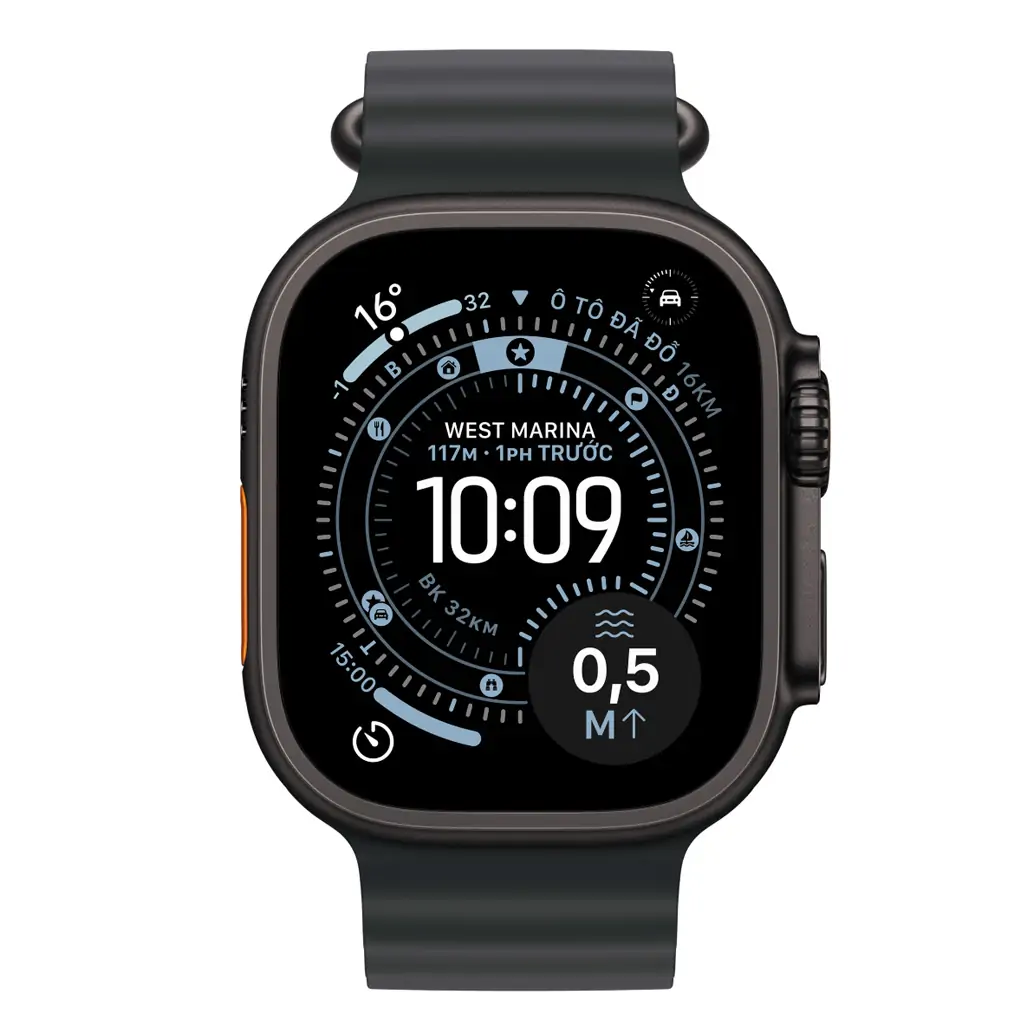 Apple Watch Ultra 3 GPS + Cellular 49mm Black Titanium Case with Black Ocean Band 0