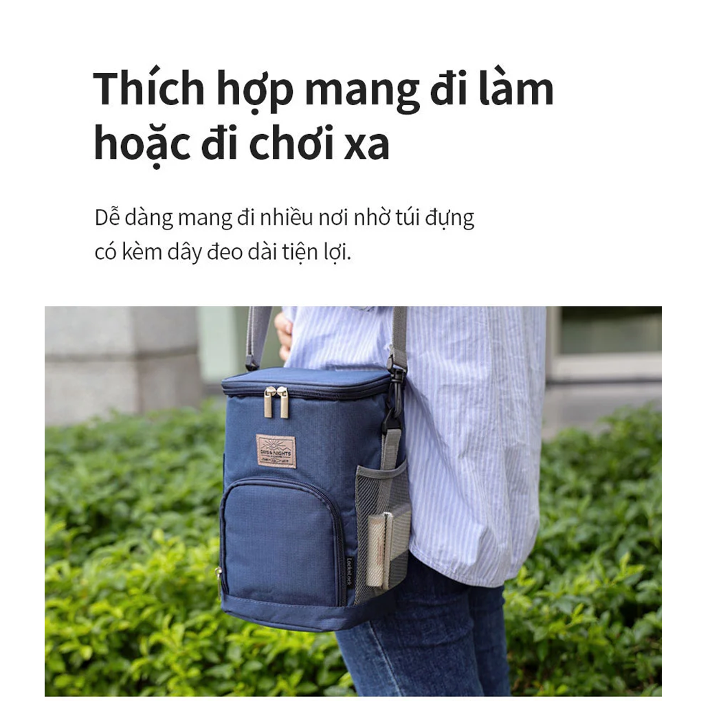 Bộ Hộp Cơm Giữ Nhiệt LocknLock Easy Carry LHC8039BLU 6