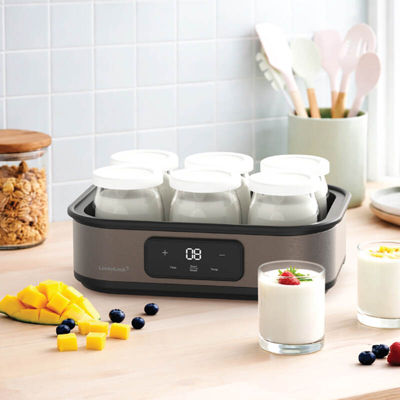 Máy Làm Sữa Chua LocknLock Digital EJY213GRY 1.08L - Màu Xám 5