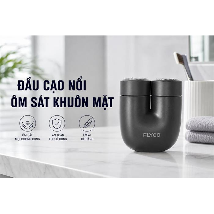 Máy Cạo Râu Điện Flyco U1VN Màu Đen 6