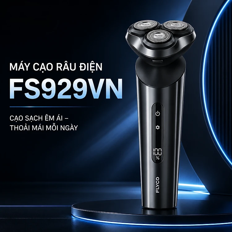 Máy Cạo Râu Điện Flyco FS929VN Màu Đen 7