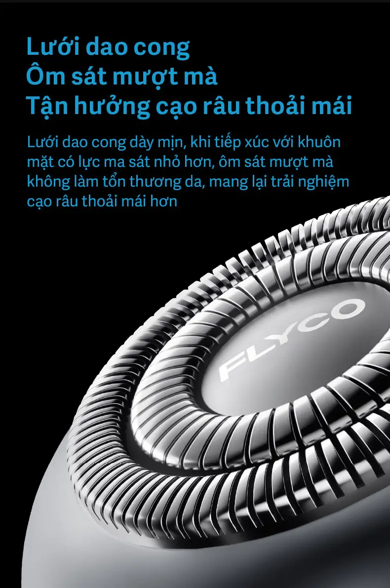 Máy Cạo Râu Điện Flyco FS965VN Màu Đen 1