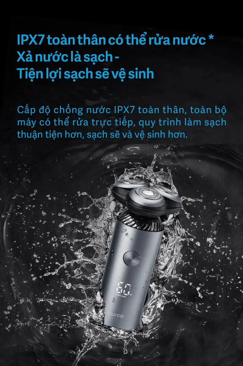 Máy Cạo Râu Điện Flyco FS965VN Màu Đen 7