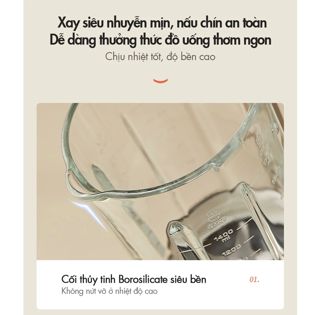 Máy Làm Sữa Hạt Đa Năng Bear PBJ-D10T1 7