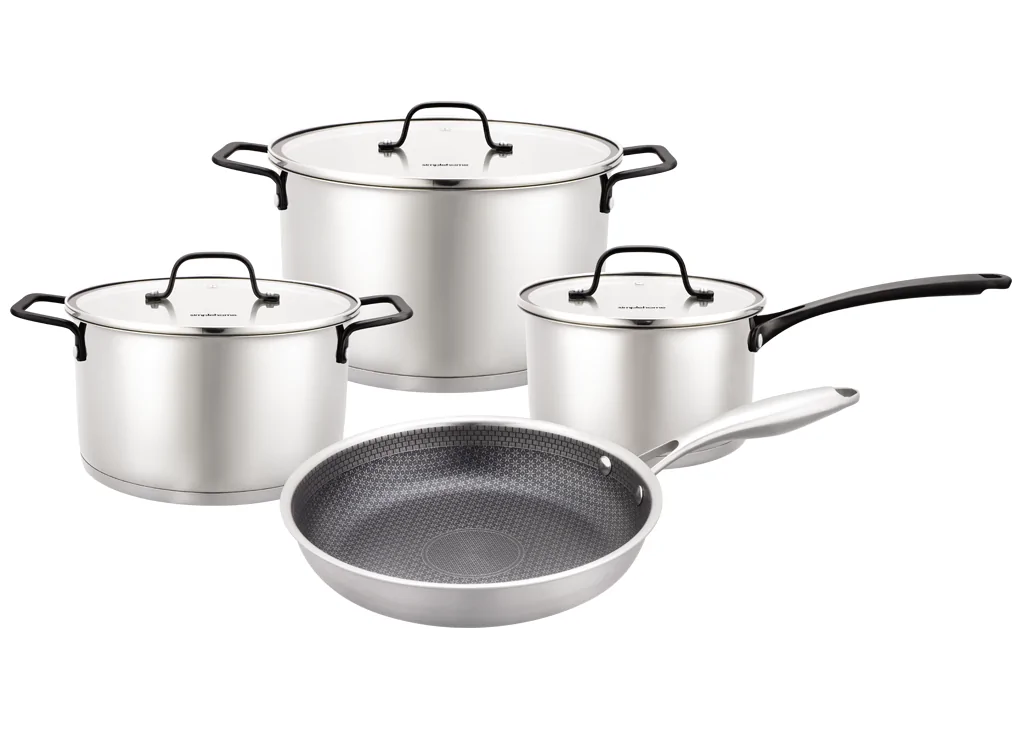 Bộ Nồi Chảo Inox Cao Cấp 5 Đáy Simplehome RW12683-7