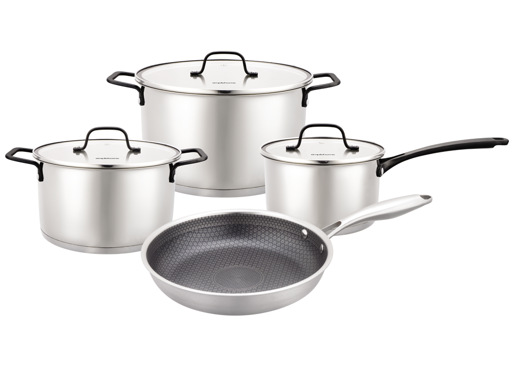 Bộ Nồi Chảo Inox Cao Cấp 5 Đáy Simplehome RW12683-7 0