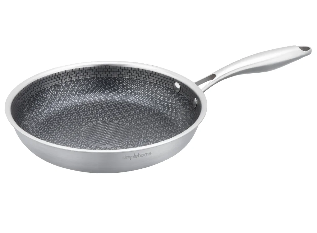 Chảo Blackcube Inox Cao Cấp 3 Lớp Đáy Liền Simplehome RWF073-24F