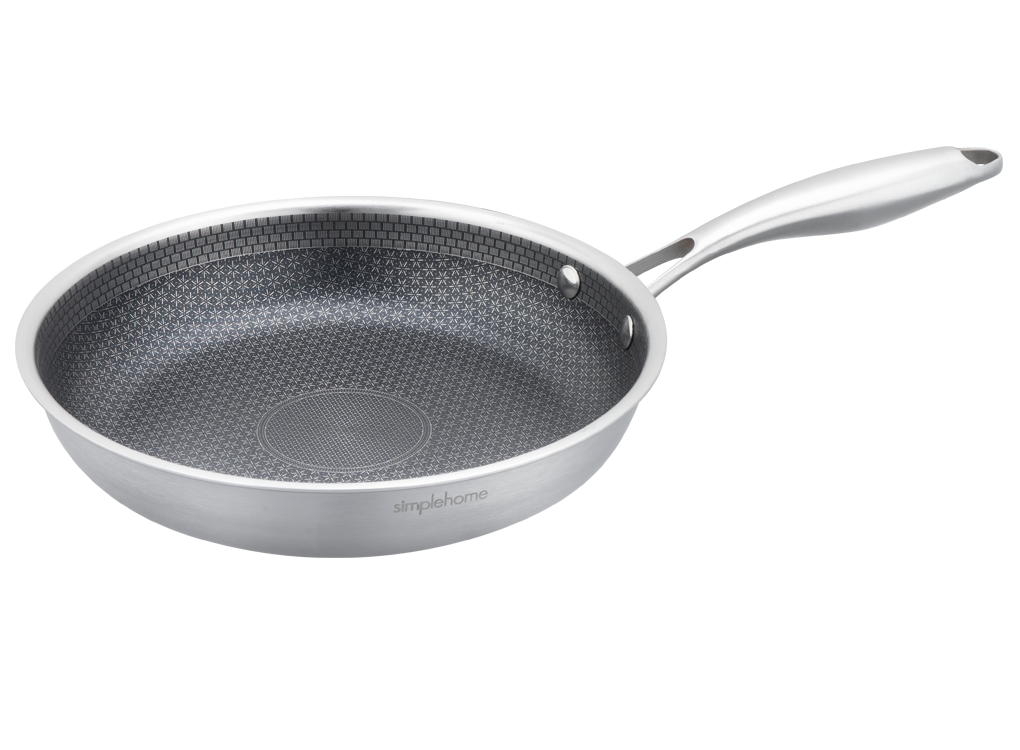 Chảo Blackcube Inox Cao Cấp 3 Lớp Đáy Liền Simplehome RWF073-24F 0