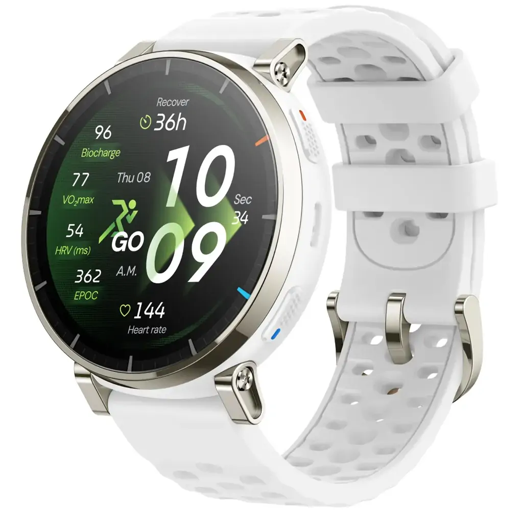 Amazfit Active 3 Premium 46mm Dây silicone Trắng