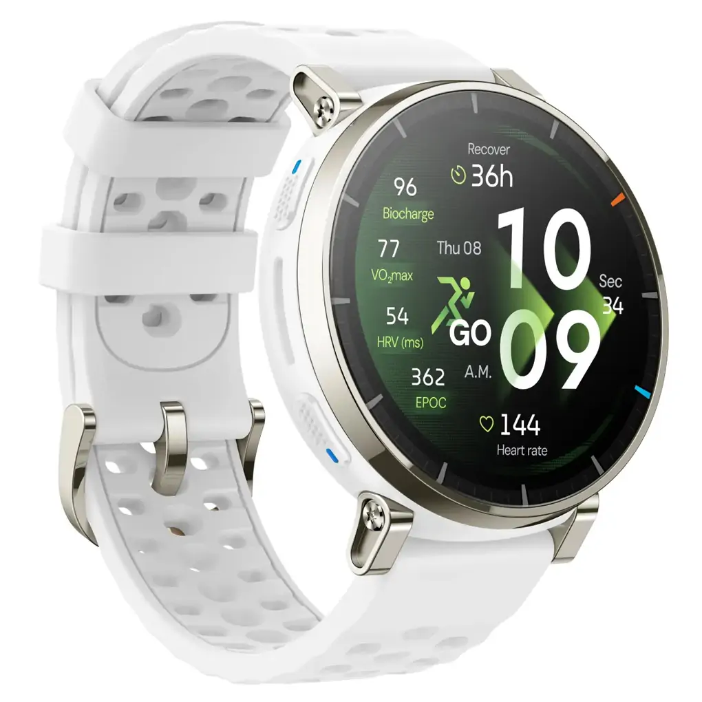 Amazfit Active 3 Premium 46mm Dây silicone Trắng 0