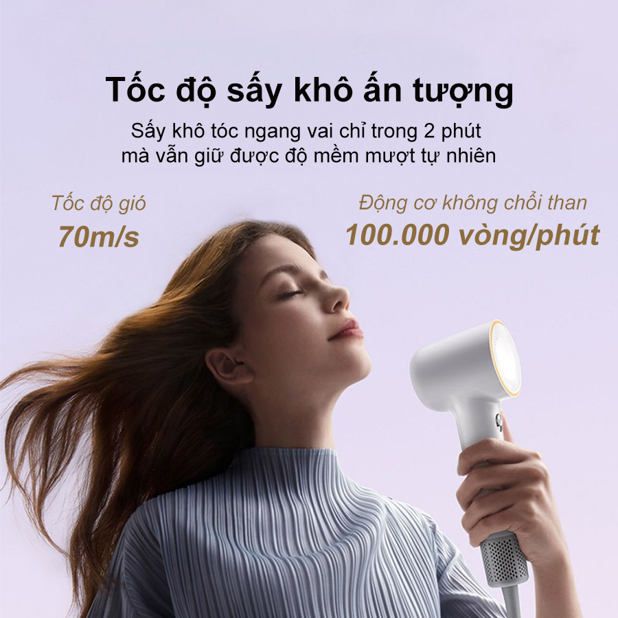 Máy Sấy Tóc Tốc Độ Cao Dreame Mini AHG11A Tím 7