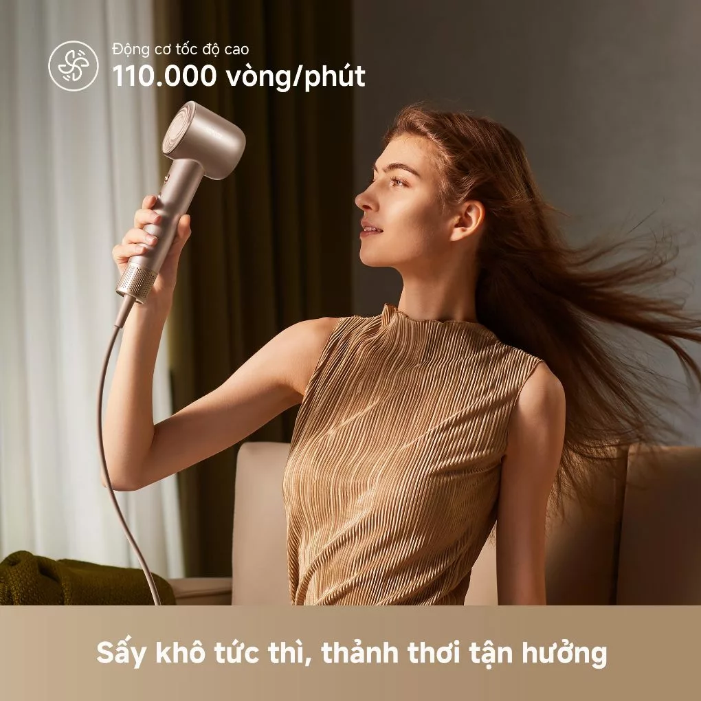 Máy Sấy Tóc Tốc Độ Cao Dreame Hair Dryer GloryUni AHG20W Màu Xám 8