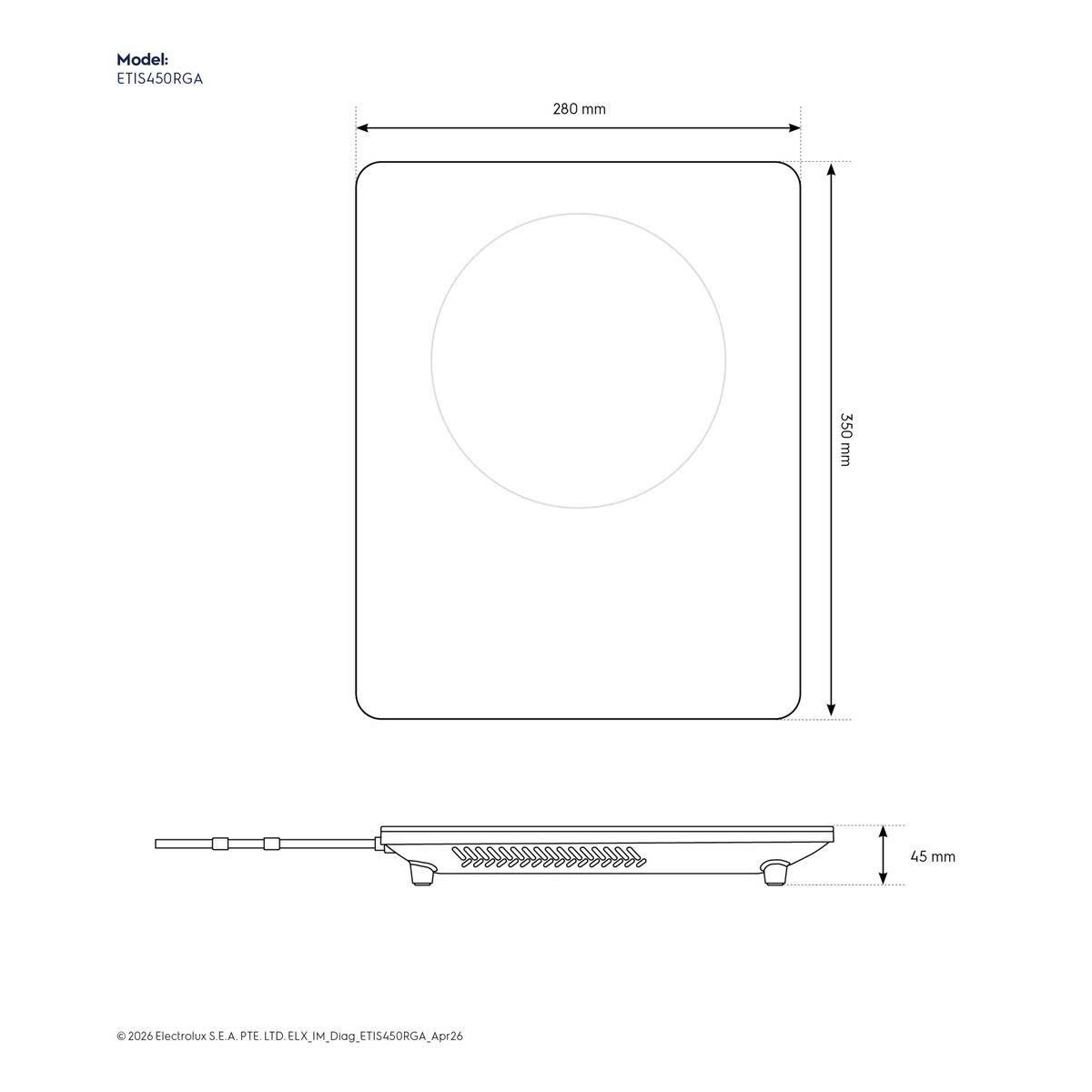 Bếp Điện Từ Đơn Electrolux ETIS450RGA 2000W (Tặng Kèm Nồi) 4