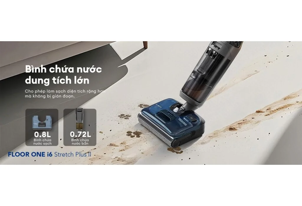 Máy Lau Sàn Hút Bụi Tineco Floor One i6 Stretch Plus II 18