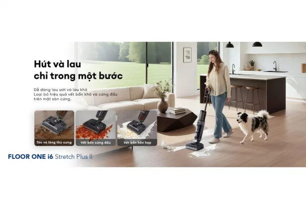 Máy Lau Sàn Hút Bụi Tineco Floor One i6 Stretch Plus II