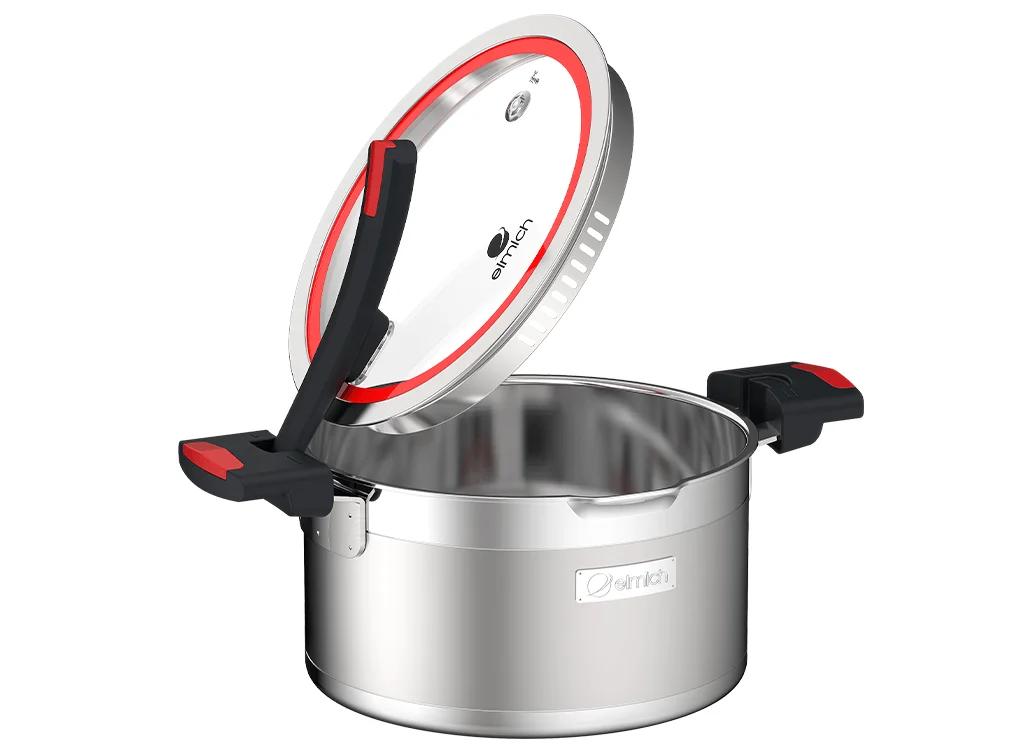 Bộ Nồi Inox Liền Khối Elmich Milano EL-8093 Size 16,18,22, Chảo 26cm 1