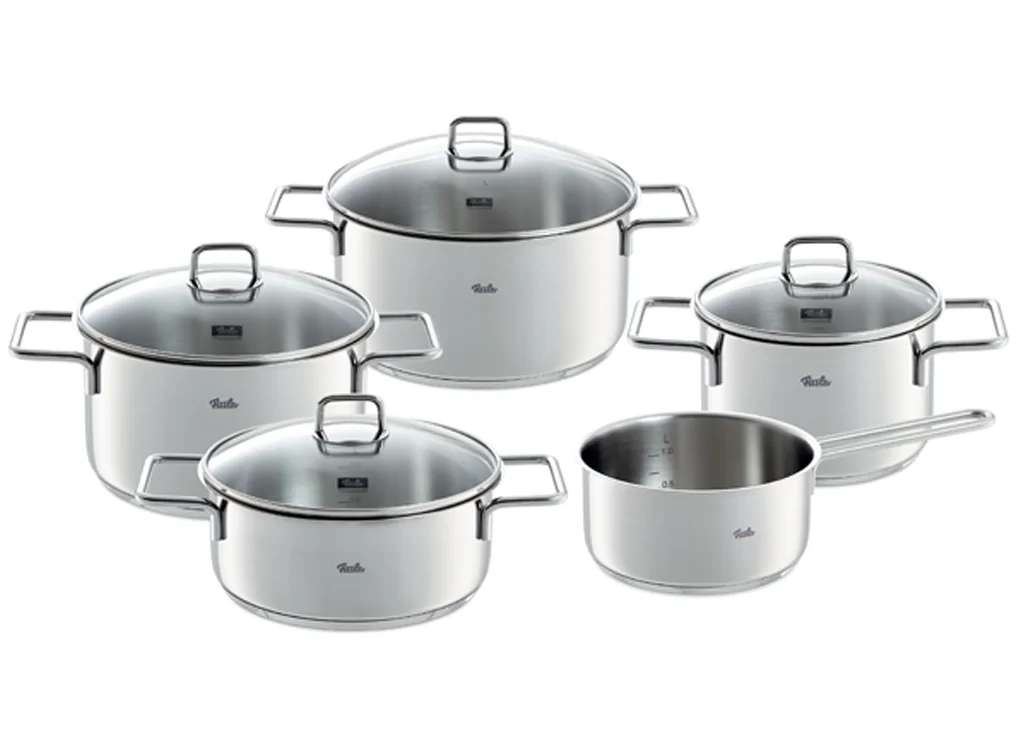 Bộ Nồi Fissler LumiTherm 5 Món Nắp Kính