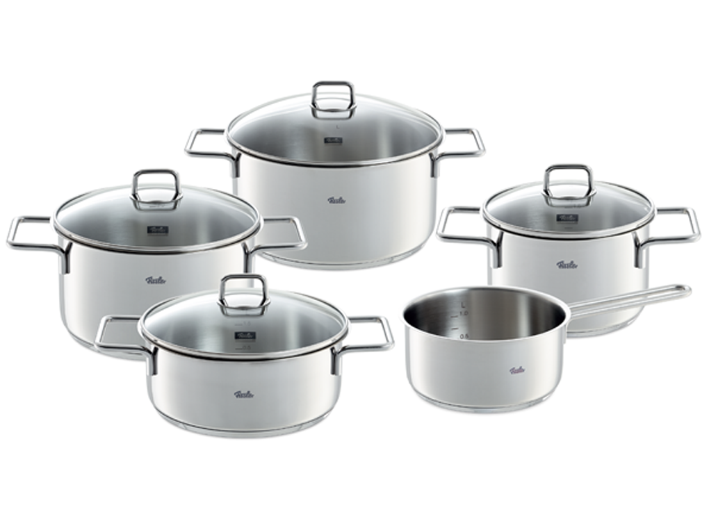 Bộ Nồi Fissler LumiTherm 5 Món Nắp Kính 0