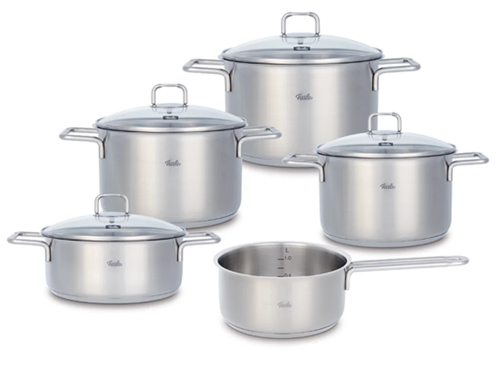 Bộ Nồi Fissler SatiTherm 5 Món Nắp Kính