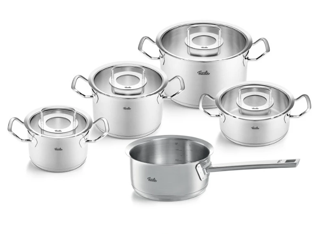 Bộ Nồi Fissler Original Profi 5 M&oacute;n Nắp K&iacute;nh C&oacute; Qu&aacute;nh