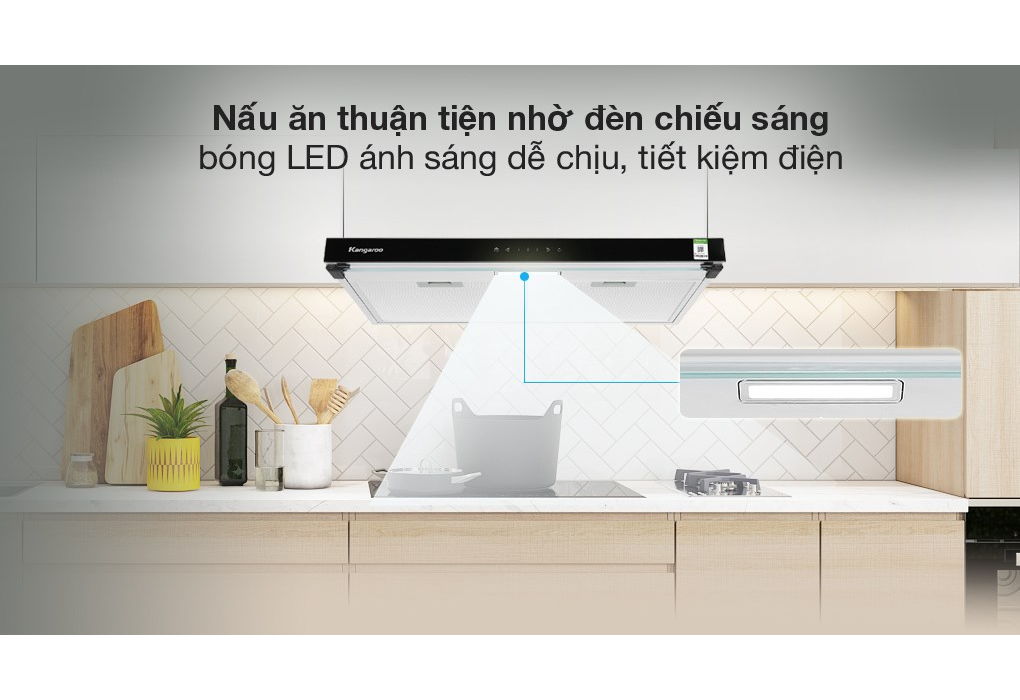Máy Hút Mùi Áp Tường Kangaroo KG70RS 9