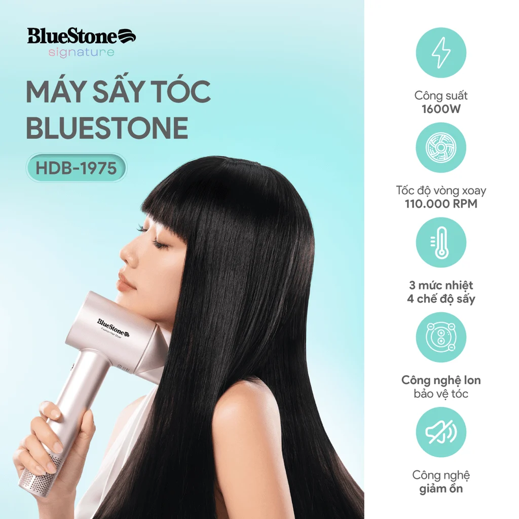 Máy Sấy Tóc Tốc Độ Cao BlueStone HDB-1975 1600W 9