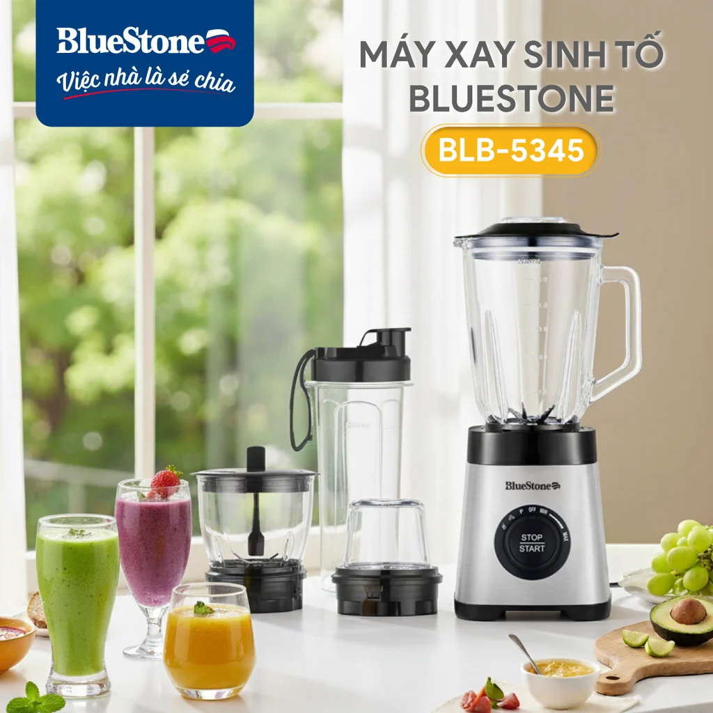 Máy Xay Sinh Tố Đa Năng BlueStone BLB-5345 800W 8