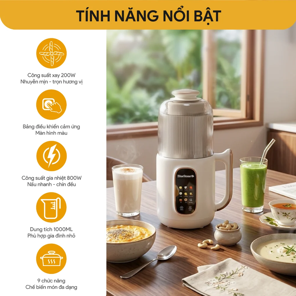 Máy Làm Sữa Hạt Đa Năng BlueStone SMB-7327 2