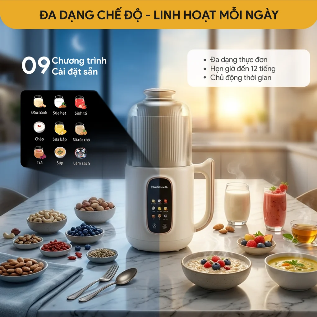 Máy Làm Sữa Hạt Đa Năng BlueStone SMB-7327 4