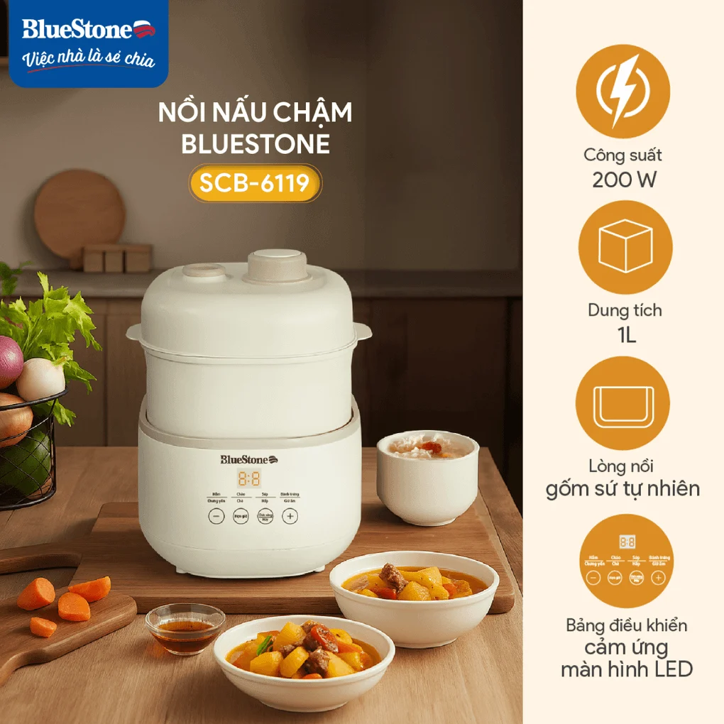 Nồi Nấu Chậm BlueStone SCB-6119 1