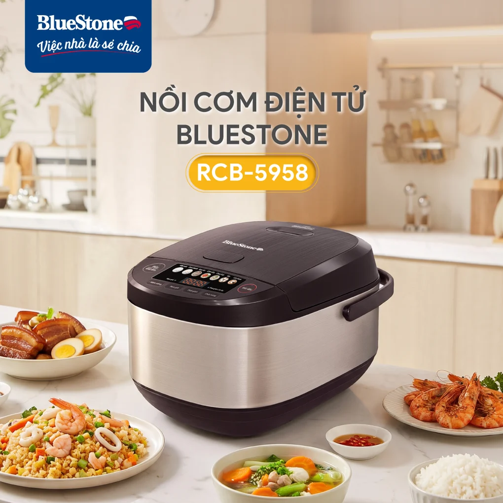 Nồi Cơm Điện Tử BlueStone RCB-5958 1.8 Lít 1