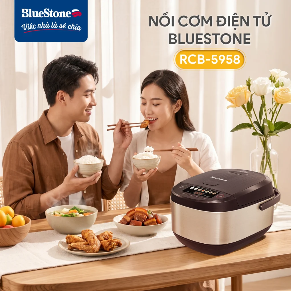 Nồi Cơm Điện Tử BlueStone RCB-5958 1.8 Lít 7