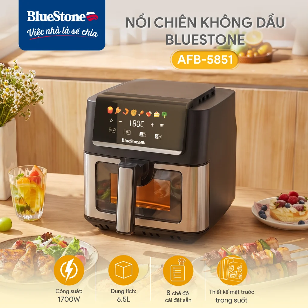 Nồi Chiên Không Dầu BlueStone AFB-5851 6.5 Lít 1