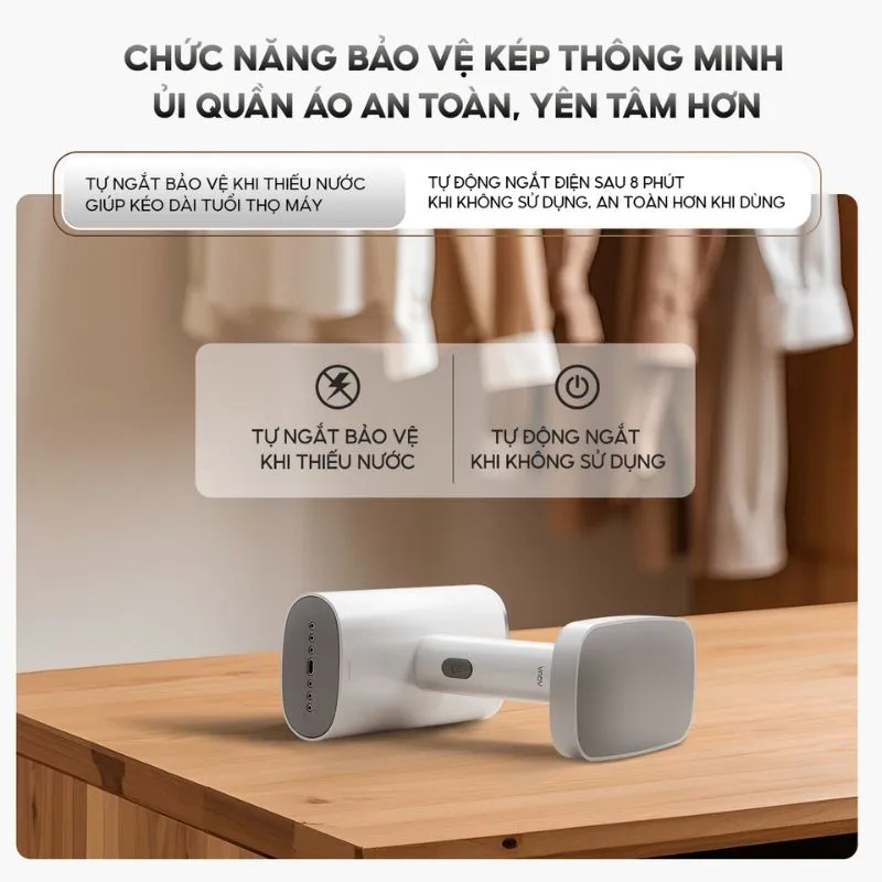 Bàn Ủi Hơi Nước Aqua AQS-W2598(W) 1200W 12