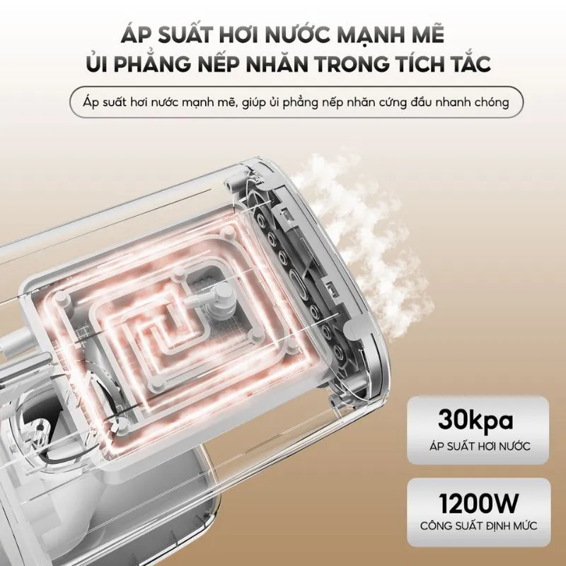 Bàn Ủi Hơi Nước Aqua AQS-W2598(W) 1200W 7