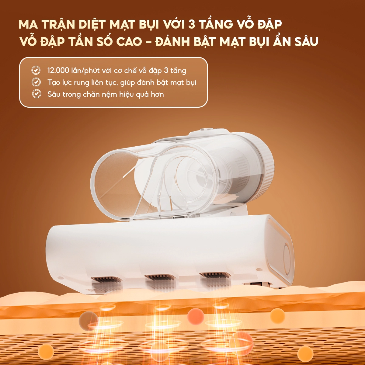 Máy Hút Bụi Đệm Giường Aqua ASM-Y201(W) - Màu Trắng 8