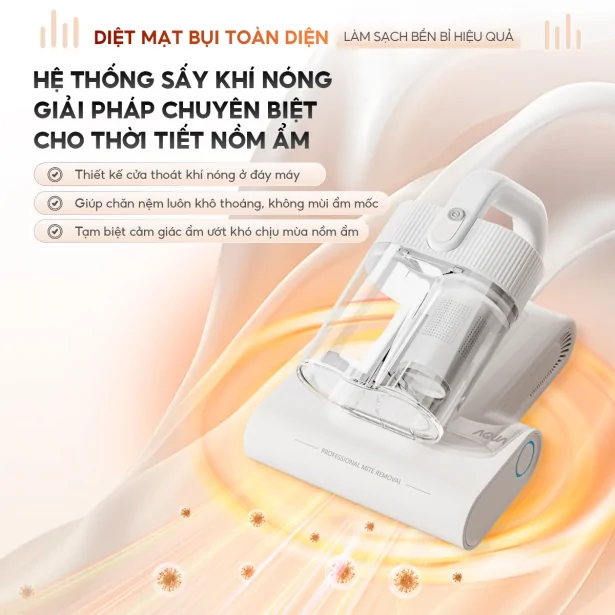 Máy Hút Bụi Đệm Giường Aqua ASM-Y201(W) - Màu Trắng