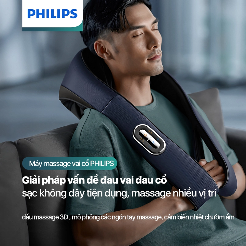 Đai Choàng Massage Cổ Vai Lưng Philips PPM3521 1