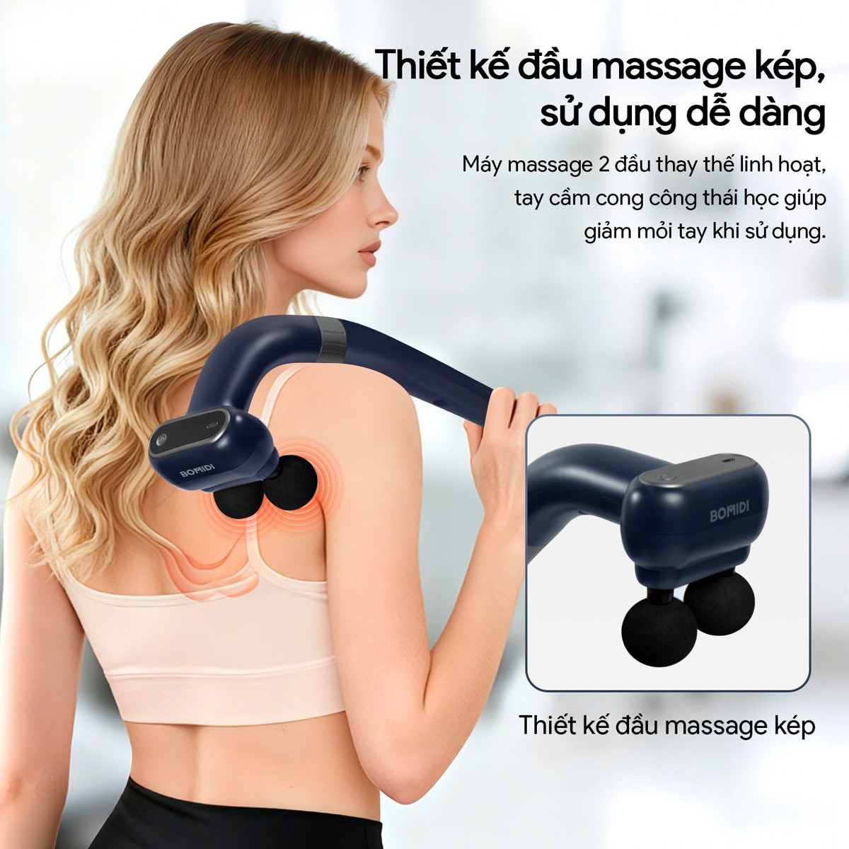 Máy Massage Cầm Tay Bomidi MG6 7