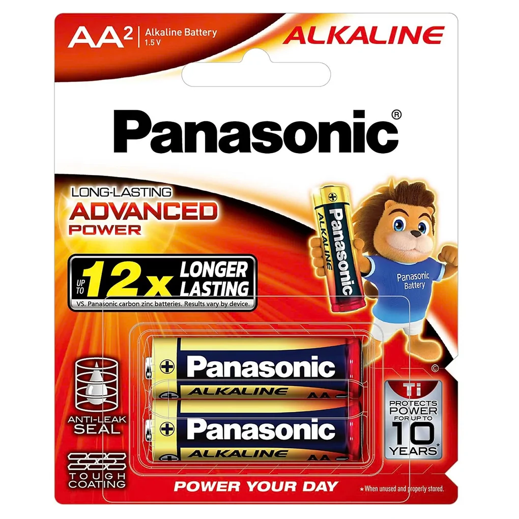 Pin Kiềm Panasonic LR6T/2B-V AA Vỉ 2
