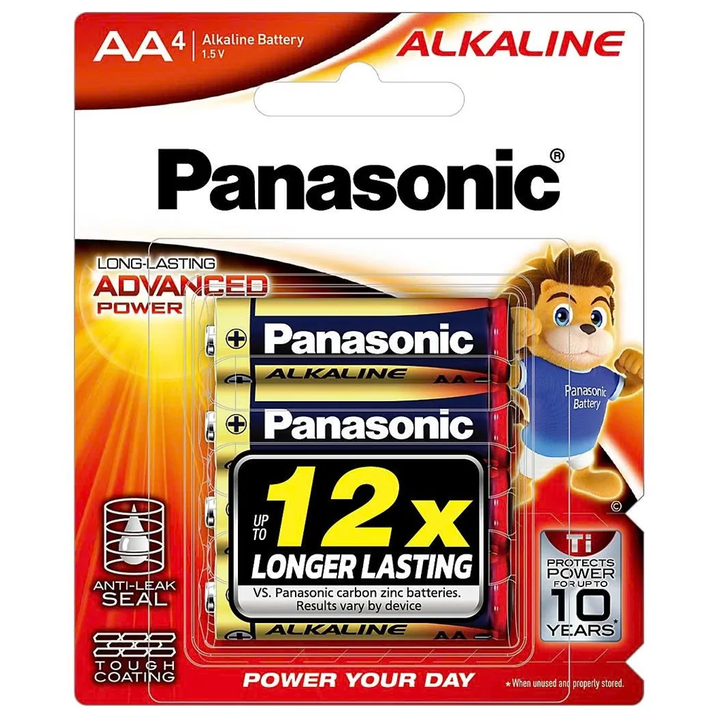 Pin Kiềm Panasonic LR6T/4B-V AA Vỉ 4