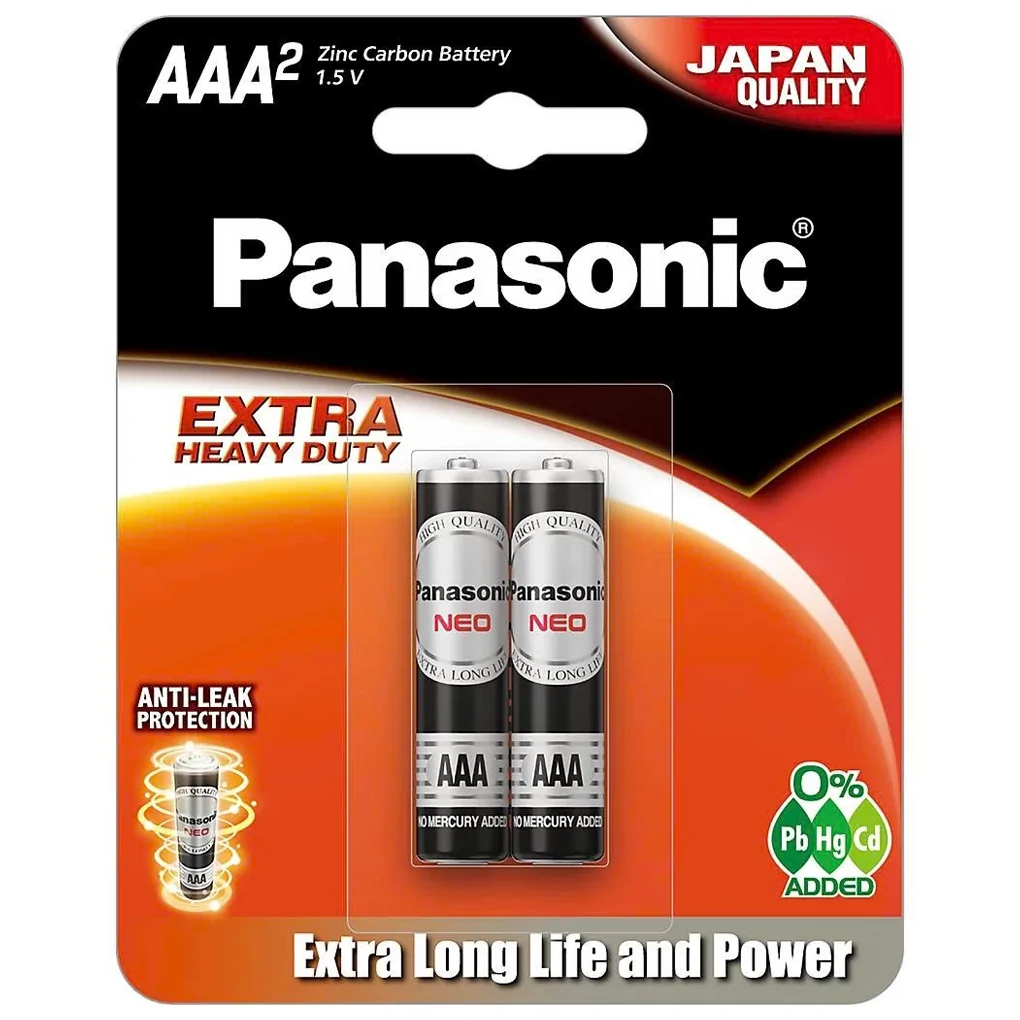 Pin Than Panasonic R03NT-2B-V AAA Vỉ 2