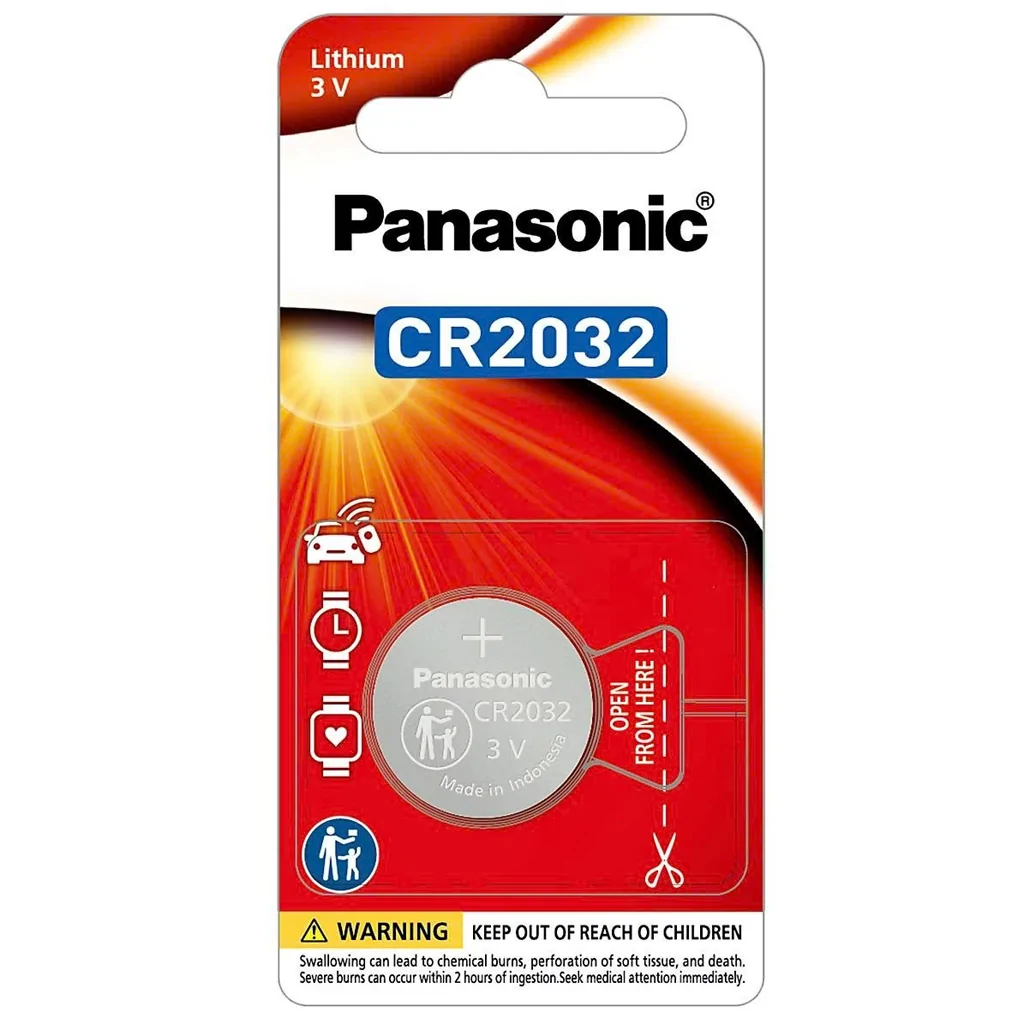 Pin Nút Panasonic CR-2032PT/1B Vỉ 1