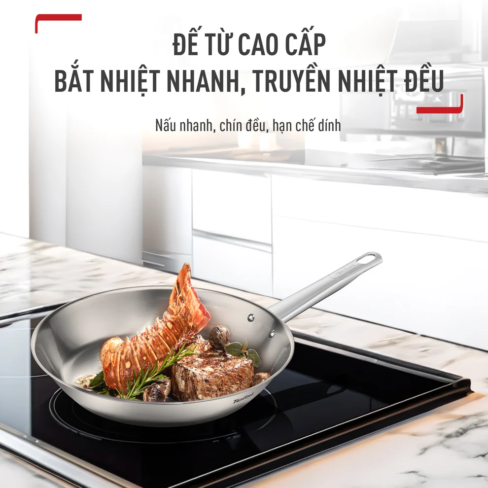 Chảo Inox Cao Cấp Professional Tefal B9210595 26cm 3