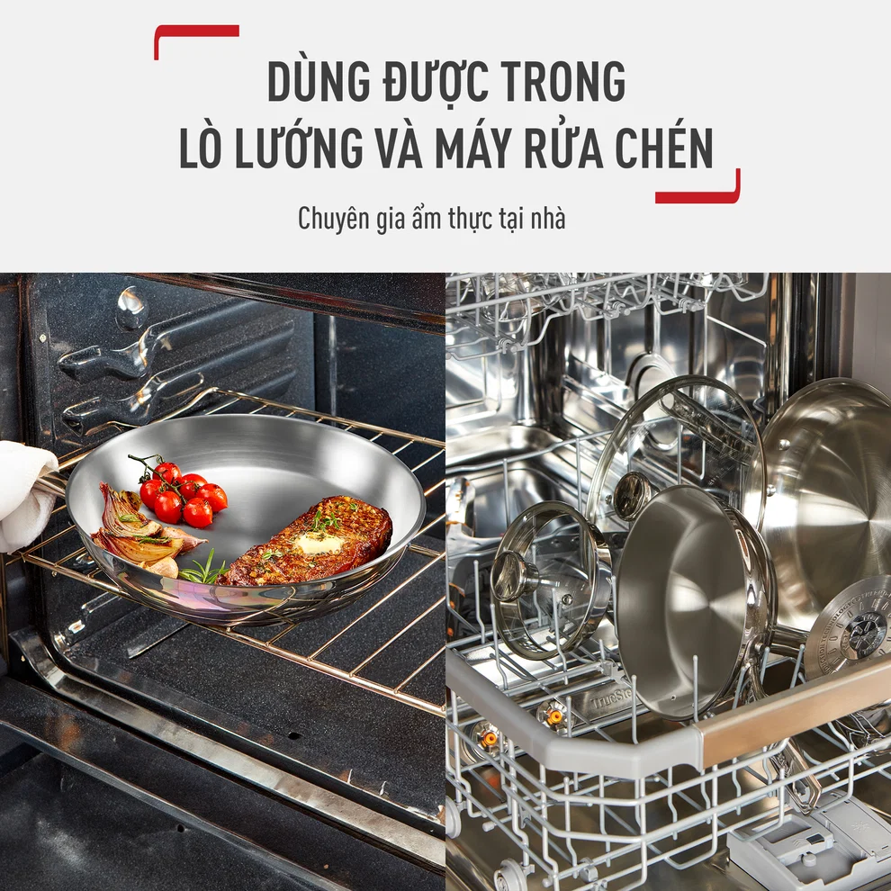 Chảo Inox Cao Cấp Professional Tefal B9210595 26cm 5