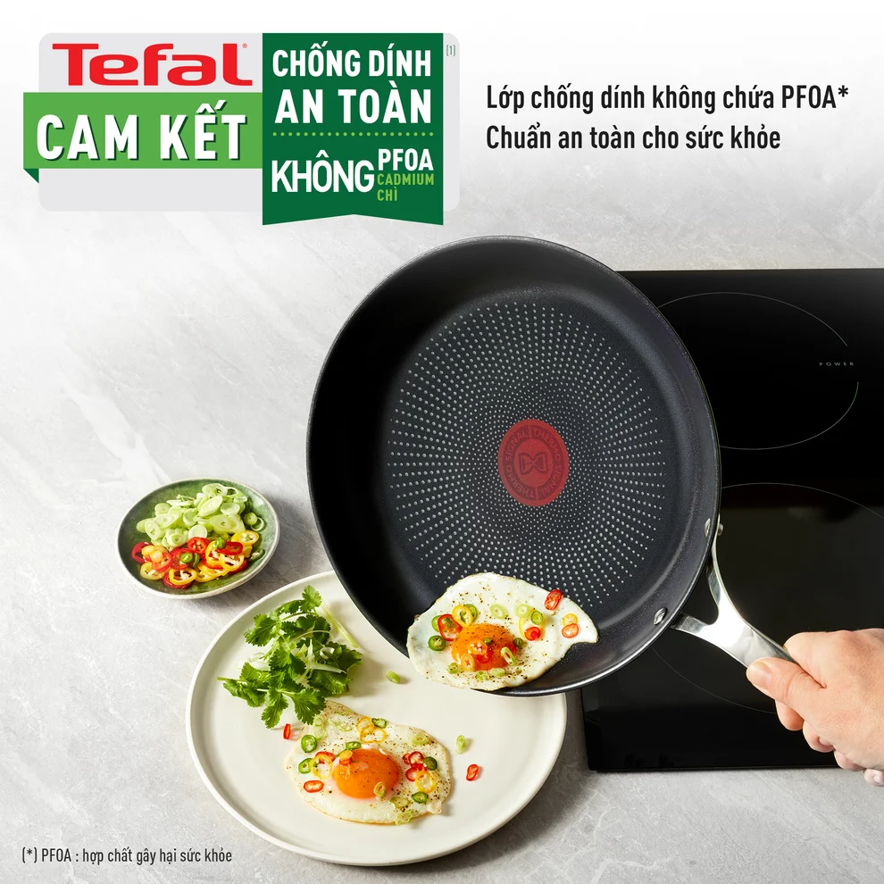 Chảo Chiên Inox Cao Cấp Tefal Duetto Plus 26cm 4