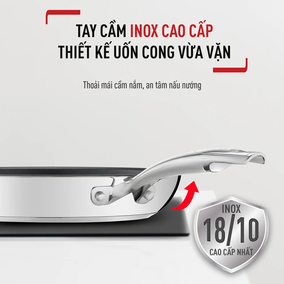 Chảo Chiên Inox Cao Cấp Tefal Duetto Plus 26cm 9
