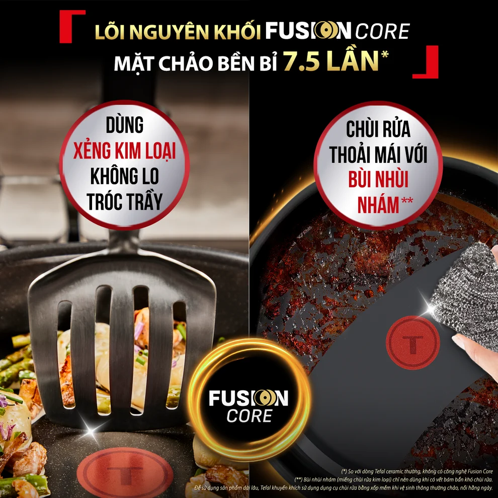 Chảo Chiên Ceramic Cao Cấp Tefal EXCELLENCE+ CERAMIC G2150202 20cm 1
